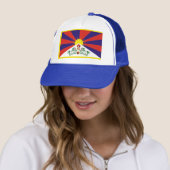 Vlag van Tibet Trucker Pet (In situ)
