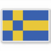 Vlag van Tilburg, Nederland Sticker (Voorkant)