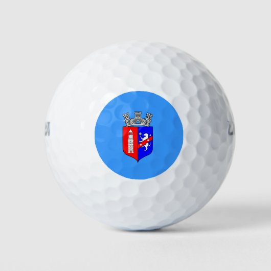 Vlag van Tirana, Albanese Golf Balls Golfballen (Voorkant)