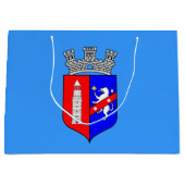 Vlag van Tirana, Albanese grootscheepse Gift Bag Groot Cadeauzakje (Voorkant)