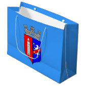 Vlag van Tirana, Albanese grootscheepse Gift Bag Groot Cadeauzakje (Voorkant Gekanteld)