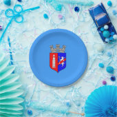 Vlag van Tirana, Albanese papieren Borden Papieren Bordje (Feest)