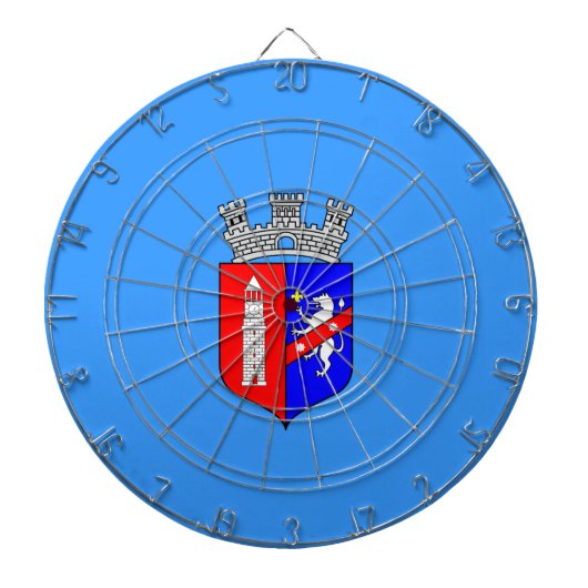 Vlag van Tirana, Albanese raad van bestuur Dartbord (Voorkant)