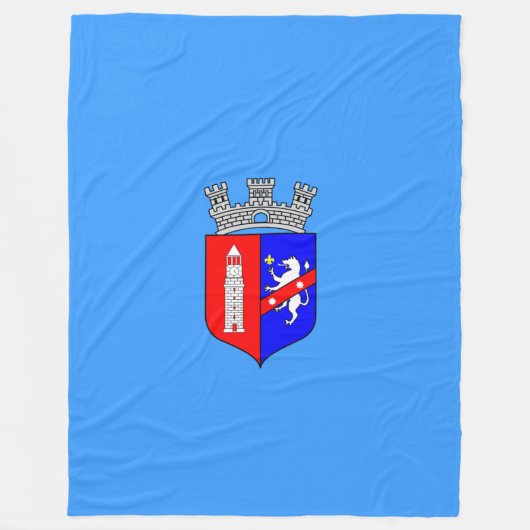 Vlag van Tirana, Albanië Fleece Deken (Voorkant)