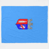 Vlag van Tirana, Albanië Fleece Deken (Voorkant (Horizontaal))