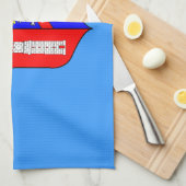 Vlag van Tirana, Albanië, keukenhanddoek (Quarter Fold)