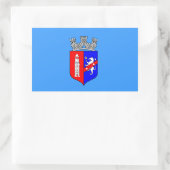 Vlag van Tirana, Albanië Rechthoekige Sticker (Tas)