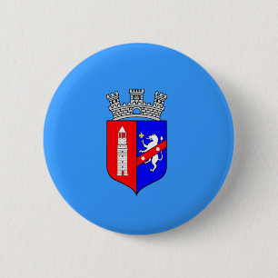 Vlag van Tirana, Albanië Ronde Button 5,7 Cm