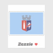 Vlag van Tirana, Albanië Sticker (Vel)
