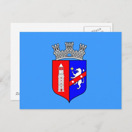 Vlag van Tirana, Briefkaart Albanië (Voorkant / Achterkant)