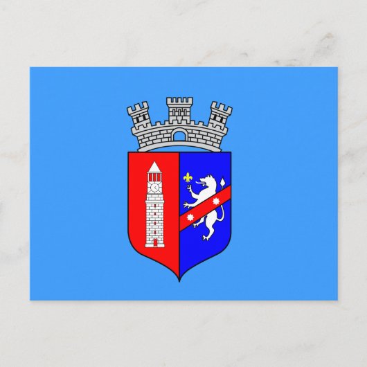 Vlag van Tirana, Briefkaart Albanië (Voorkant)