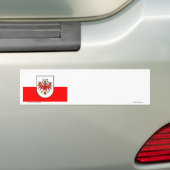 Vlag van Tirol, Oostenrijk Bumpersticker (Op auto)