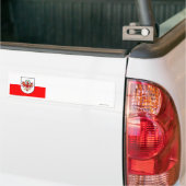 Vlag van Tirol, Oostenrijk Bumpersticker (Op Truck)