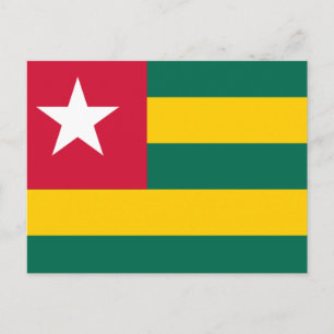 Vlag van Togo Briefkaart
