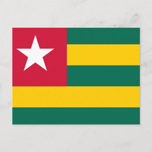 Vlag van Togo Briefkaart (Voorkant)