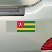Vlag van Togo Bumpersticker (Op auto)