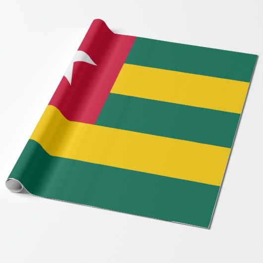Vlag van Togo Cadeaupapier (Uitgerold)