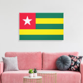 Vlag van Togo Canvas Afdruk (Insitu (Woonkamer))
