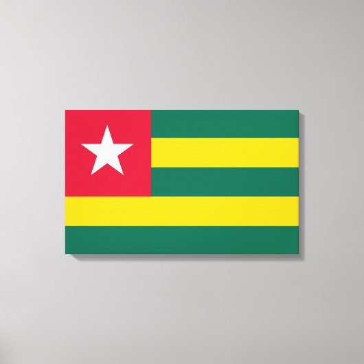 Vlag van Togo Canvas Afdruk (Voorkant)