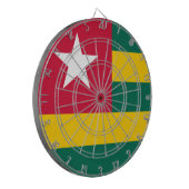 Vlag van Togo Dartbord (Voorkant Links)