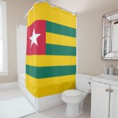 Vlag van Togo Douchegordijn (In situ)