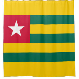 Vlag van Togo Douchegordijn