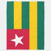 Vlag van Togo Fleece Deken (Voorkant)