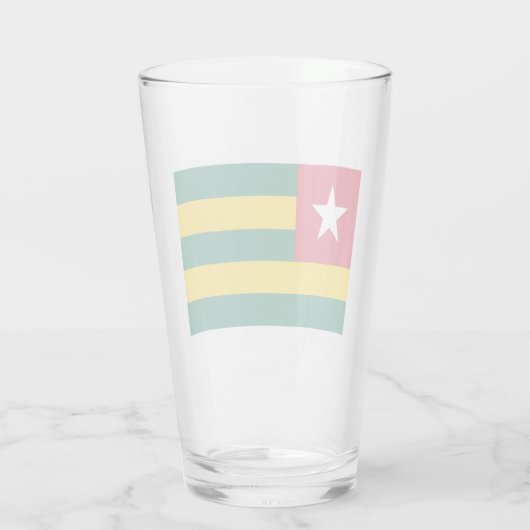 Vlag van Togo Glas (Achterkant)