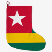 Vlag van Togo Grote Kerstsok (Voorkant)