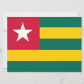 Vlag van Togo Kaart (Voorkant)