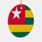 Vlag van Togo Keramisch Ornament (Rechts)