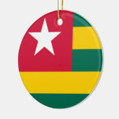 Vlag van Togo Keramisch Ornament (Links)