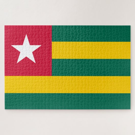 Vlag van Togo Legpuzzel (Horizontaal)