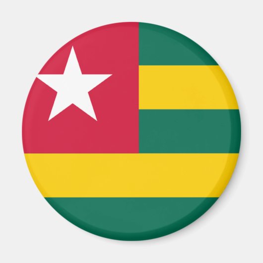 Vlag van Togo Magneet (Voorkant)
