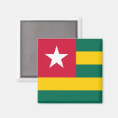 Vlag van Togo Magneet (Voorkant / Achterkant)