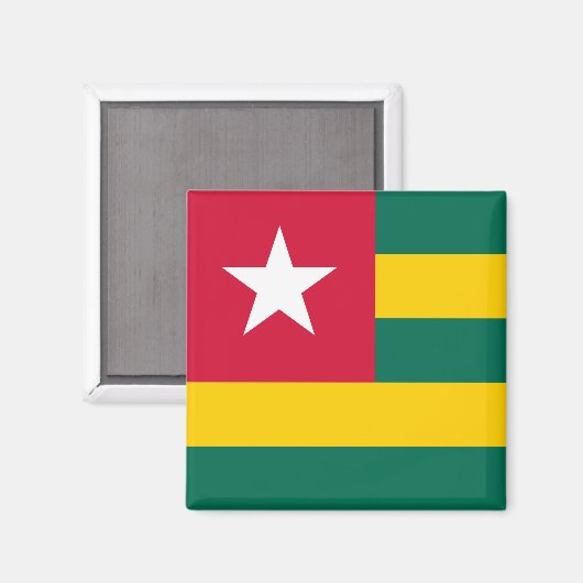 Vlag van Togo Magneet (Voorkant / Achterkant)