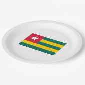 Vlag van Togo Papieren Bordje (Gekanteld)