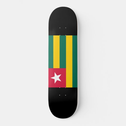 Vlag van Togo Persoonlijk Skateboard (Voorkant)