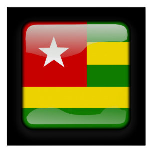 Vlag van Togo Poster