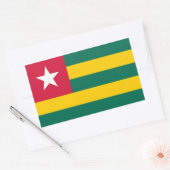 Vlag van Togo Rechthoekige Sticker (Envelop)