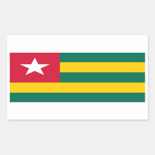 Vlag van Togo Rechthoekige Sticker