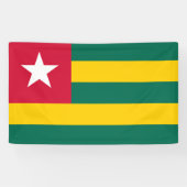 Vlag van Togo Spandoek (Horizontaal)