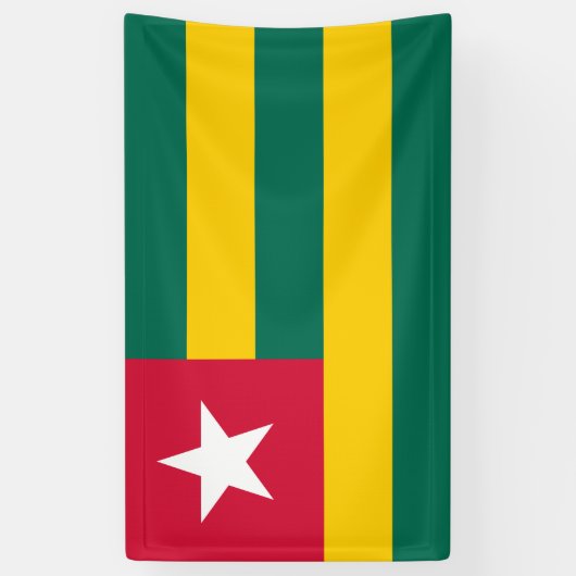 Vlag van Togo Spandoek (Verticaal)