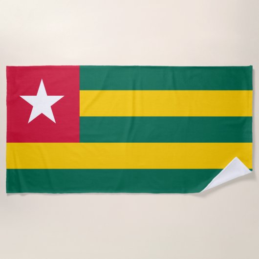 Vlag van Togo Strandlaken (Voorkant)