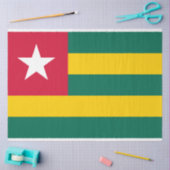 Vlag van Togo Tissuepapier (Craft)