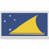 Vlag van Tokelau, Nieuw-Zeeland Sticker (Voorkant)