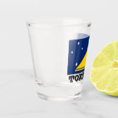 Vlag van Tokelau Shot Glass Glas (Links)