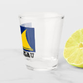 Vlag van Tokelau Shot Glass Glas (Rechts)