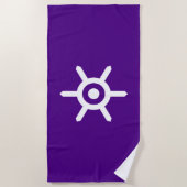 Vlag van Tokio (Japanse hoofdstad) Strandlaken (Voorkant)