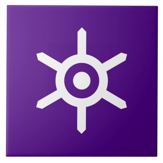 Vlag van Tokio (Japanse hoofdstad) Tegeltje (Voorkant)